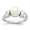 Gold Polished Freshwater Pearl Rings
