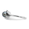 Gold Polished Freshwater Pearl and Diamond Rings
