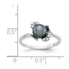 Gold Polished Freshwater Pearl and Diamond Rings