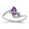 Pear Gemstone & Diamond Rings