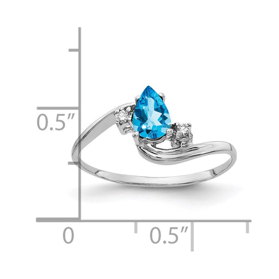 Pear Gemstone & Diamond Rings