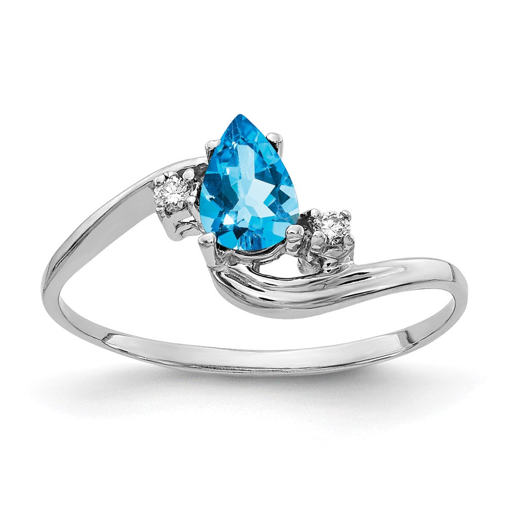 Pear Gemstone & Diamond Rings