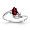 Pear Gemstone & Diamond Rings