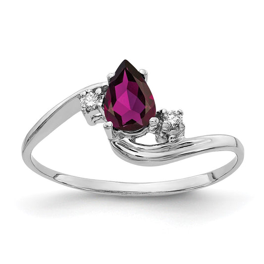 Pear Gemstone & Diamond Rings