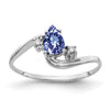 Pear Gemstone & Diamond Rings