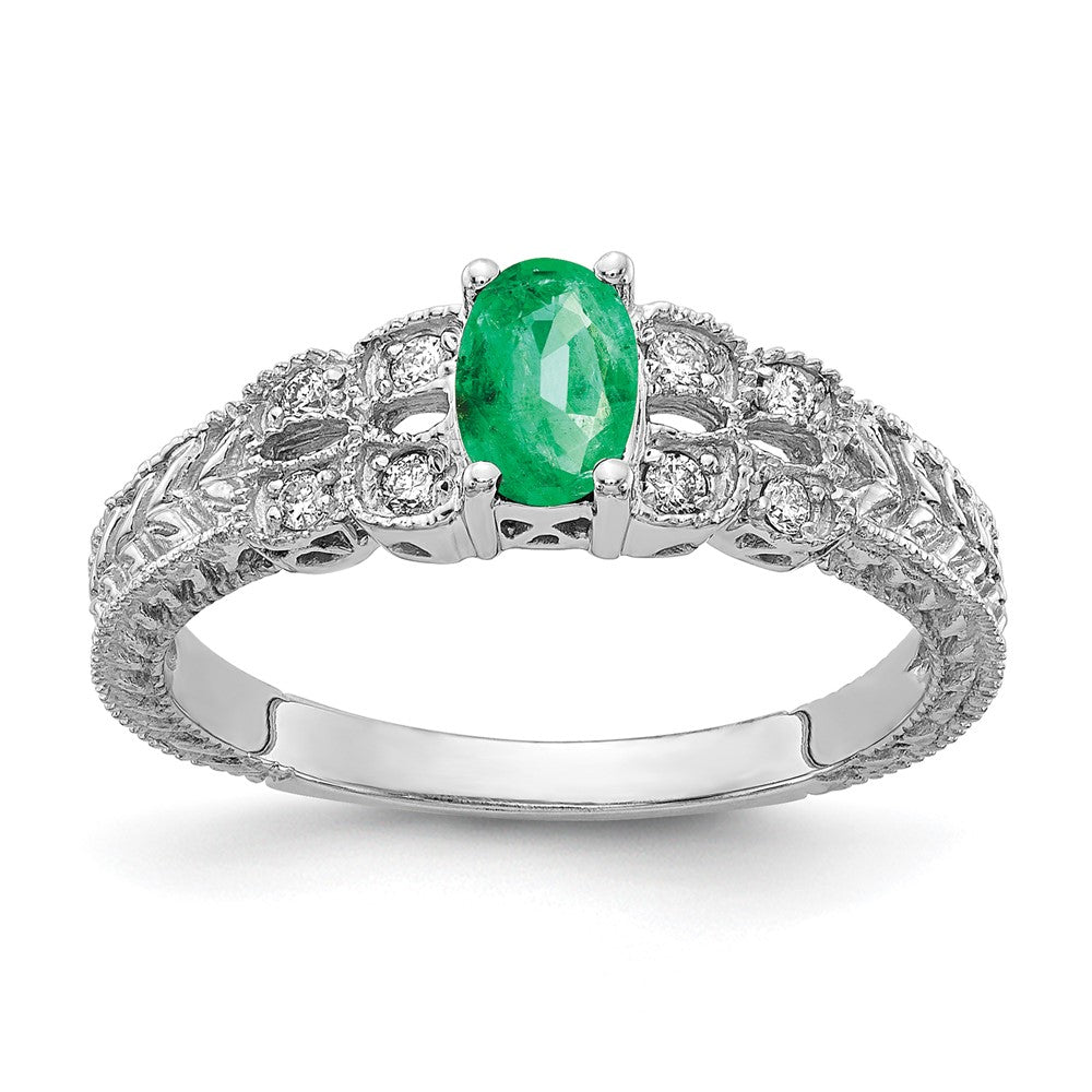 Oval Gemstone & Diamond Rings