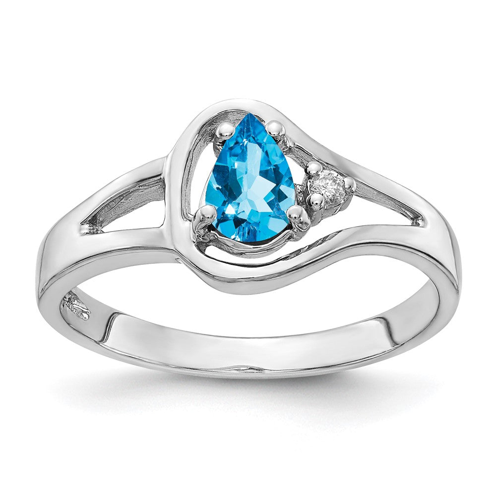 Pear Gemstone & Diamond Rings