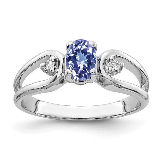 Oval Gemstone & Diamond Rings