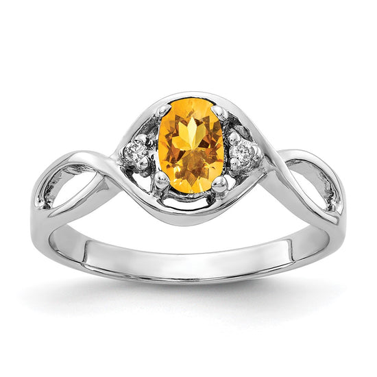 Oval Gemstone & Diamond Rings