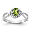 Oval Gemstone & Diamond Rings