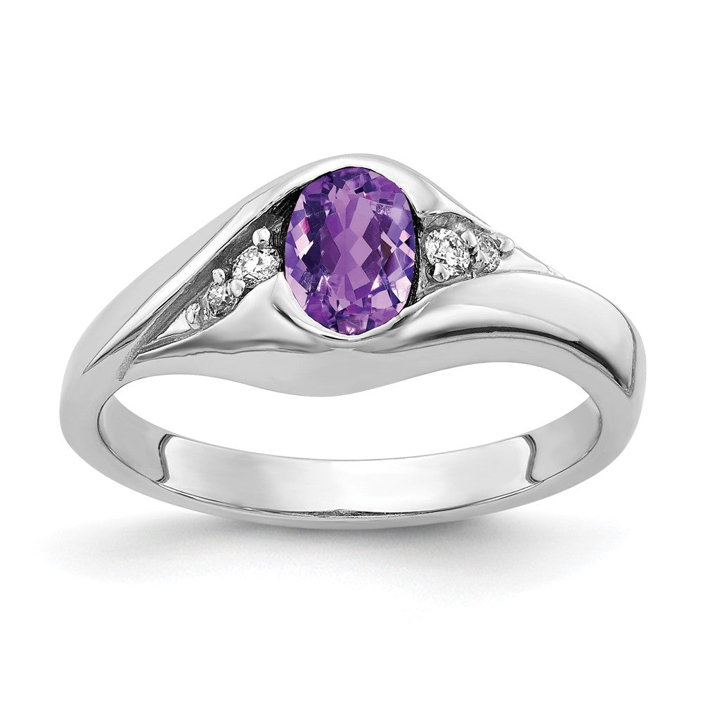 Oval Gemstone & Diamond Rings
