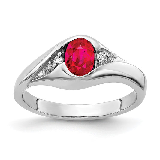 Oval Gemstone & Diamond Rings