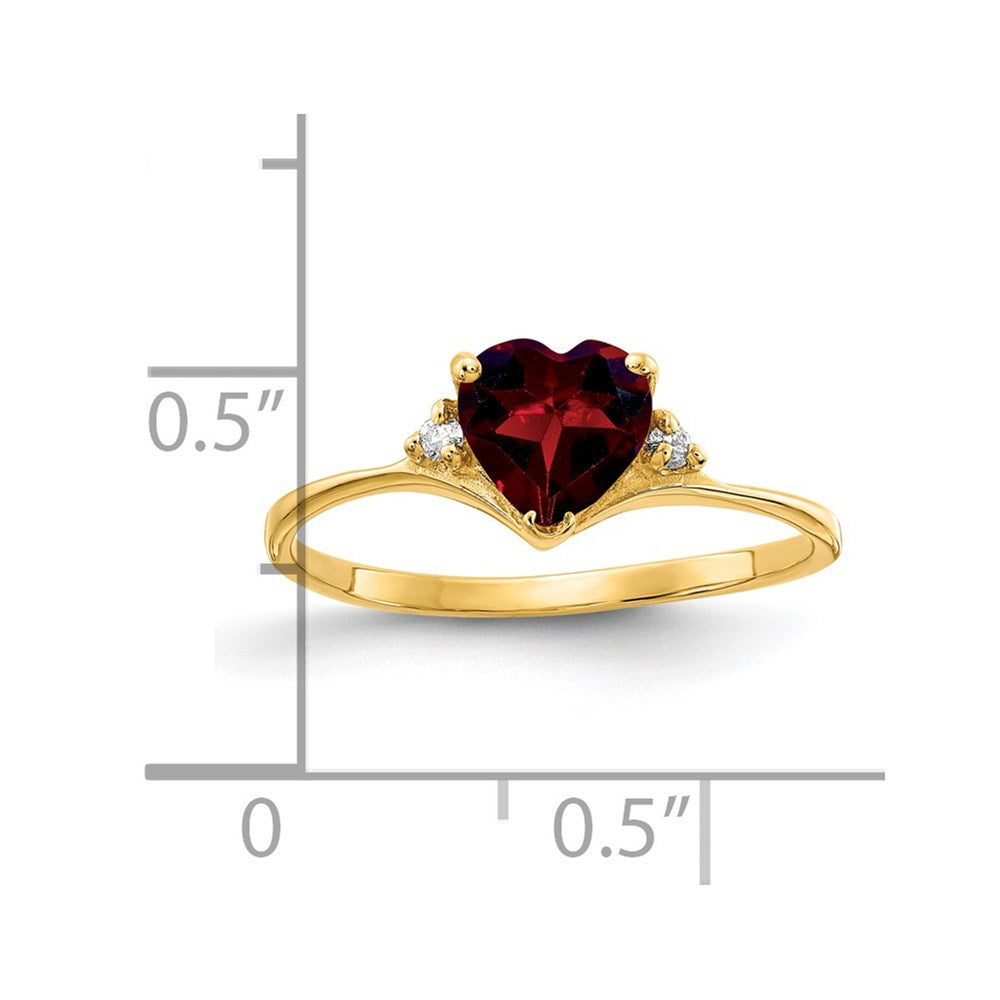 6mm Heart Gemstone & Diamond rings