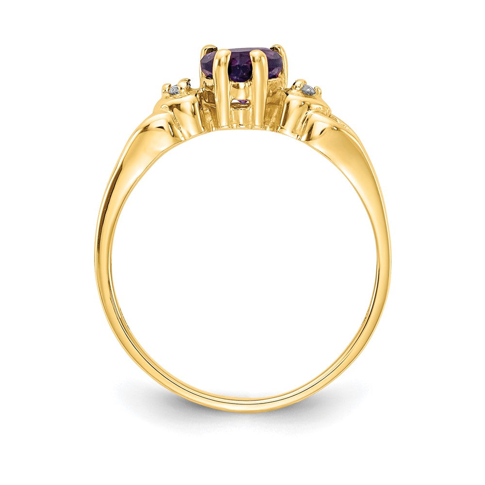 5mm Heart Gemstone & Diamond rings