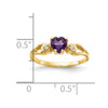 5mm Heart Gemstone & Diamond rings