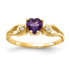 5mm Heart Gemstone & Diamond rings