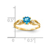 5mm Heart Gemstone & Diamond rings