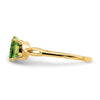 14k 7x5mm Oval Gemstone ring