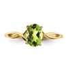 14k 7x5mm Oval Gemstone ring
