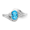Oval Gemstone & Diamond Rings