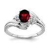 Oval Gemstone & Diamond Rings