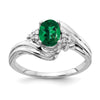 Oval Gemstone & Diamond Rings