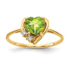 Heart Gemstone & Diamond rings