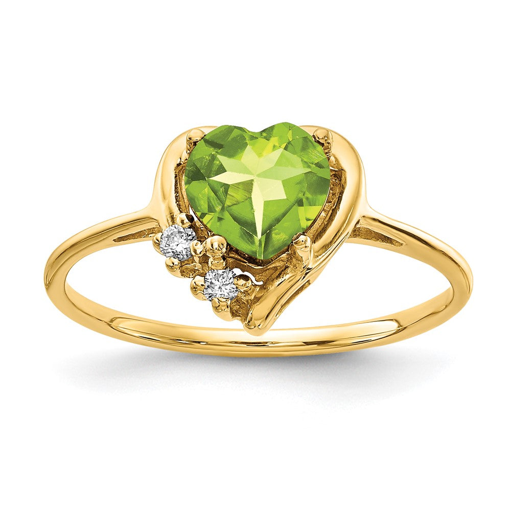 Heart Gemstone & Diamond rings