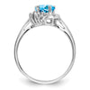 6mm Heart Gemstone & Diamond rings