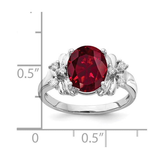Oval Gemstone & Diamond Rings