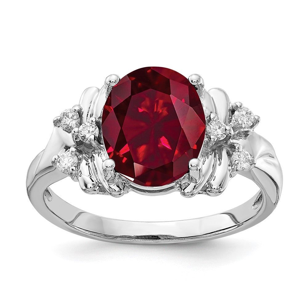 Oval Gemstone & Diamond Rings