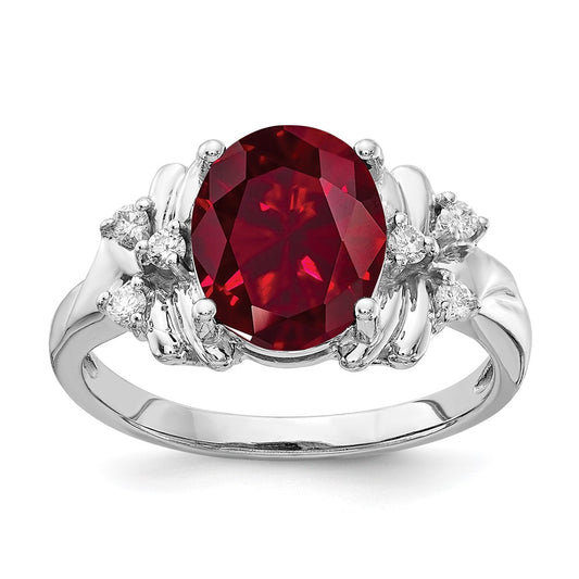 Oval Gemstone & Diamond Rings
