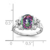 Oval Gemstone & Diamond Rings