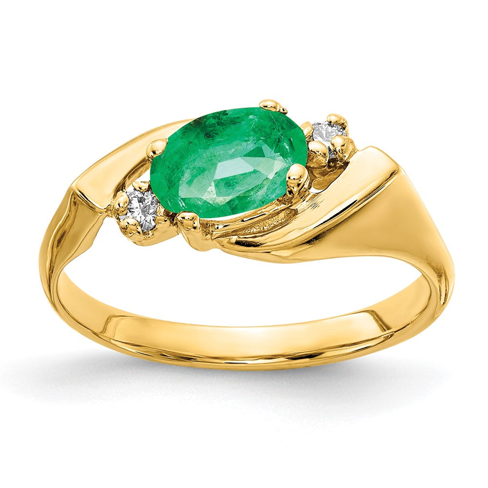 Oval Gemstone & Diamond Rings