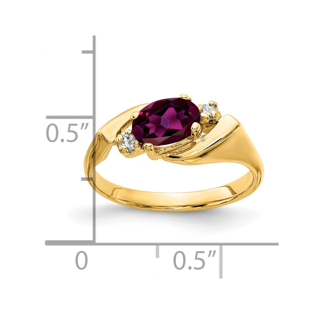 Oval Gemstone & Diamond Rings