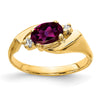 Oval Gemstone & Diamond Rings