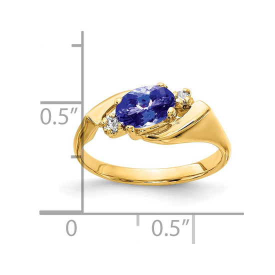 Oval Gemstone & Diamond Rings