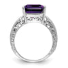 Emerald Cut Gemstone & Diamond Rings