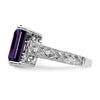 Emerald Cut Gemstone & Diamond Rings