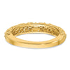 14k 3mm Filigree Wedding Band
