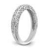 14k White Gold 3mm Filigree Wedding Band
