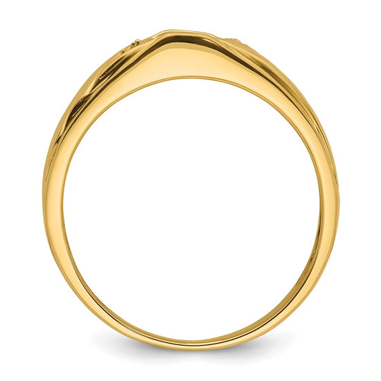 14k Mens Diamond and Onyx Ring Mounting