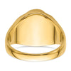 14k Men's Polished and Grooved Masonic Ring Mounting