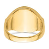14k Men's Polished and Textured Masonic Ring Mounting