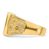 14k Men's Polished and Textured Masonic Ring Mounting