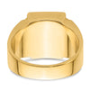 14k Men's Polished and Textured Masonic Ring Mounting