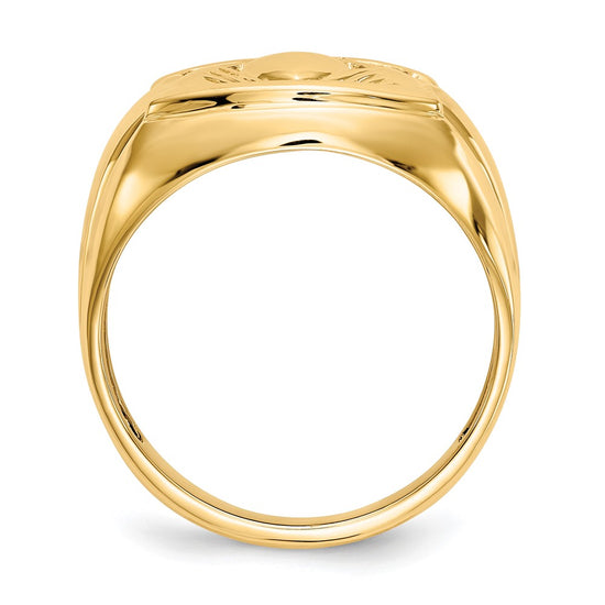 Men's Diamond & Onyx Claddagh Rings
