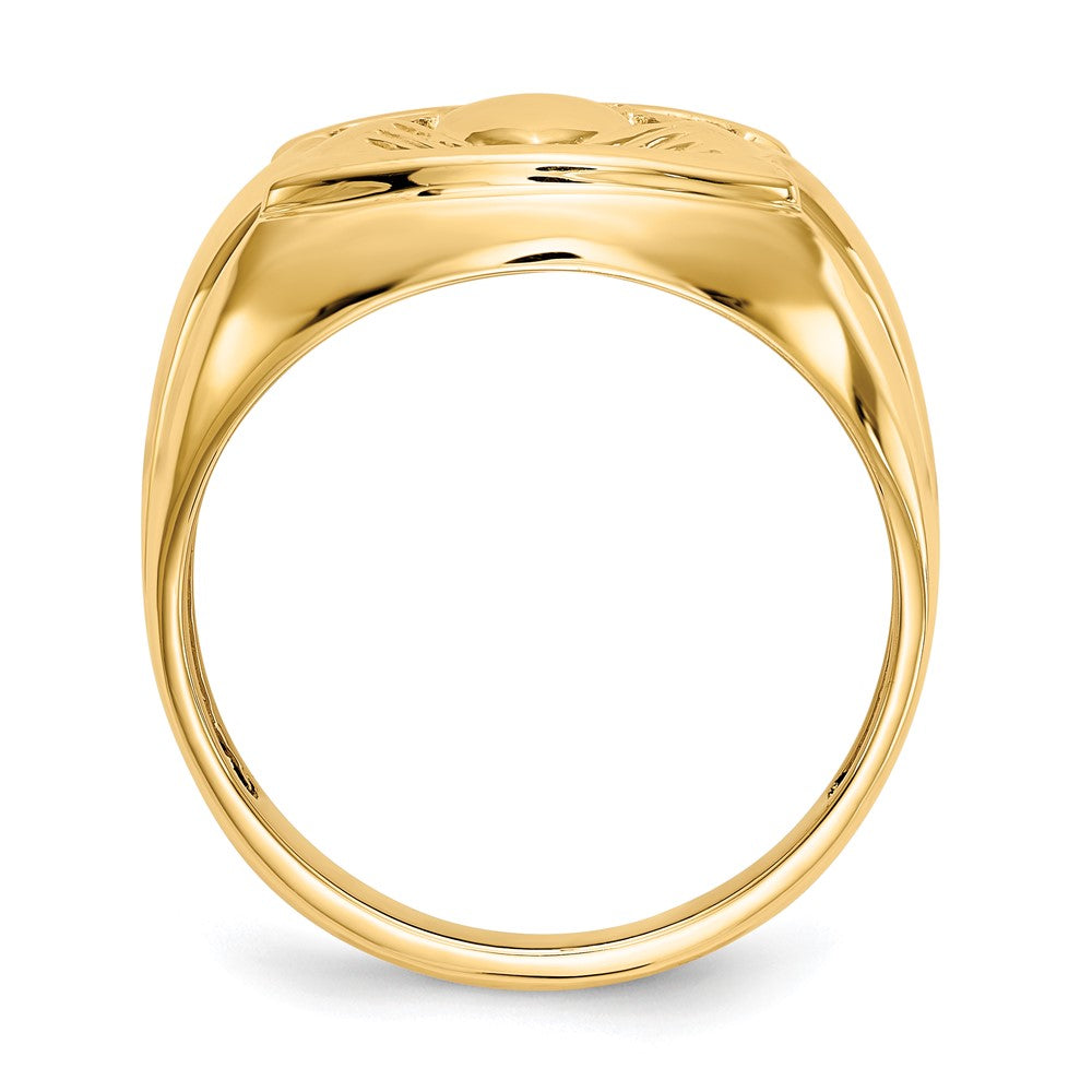 Men's Diamond & Onyx Claddagh Rings