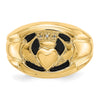 Men's Diamond & Onyx Claddagh Rings