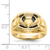 Men's Diamond & Onyx Claddagh Rings